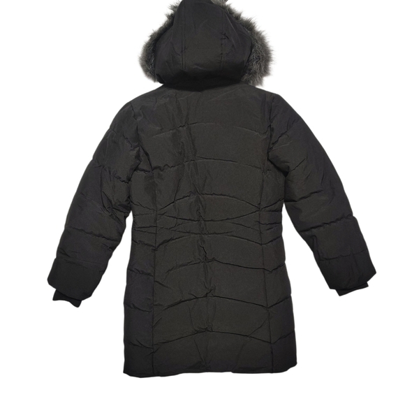 Wantdo Kids' Black Fleece-Lined Winter Parka (Size 10-12) Black Faux Fur Hood - Picture 14 of 16